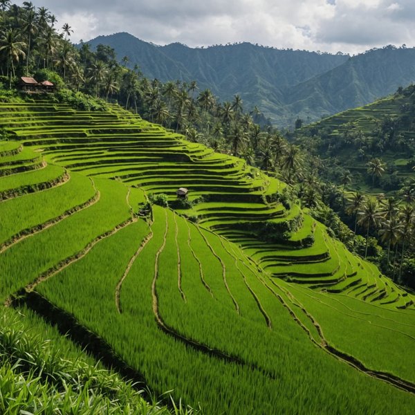 Quels sont les meilleurs itinéraires pour une randonnée à travers les rizières en terrasse à Bali?