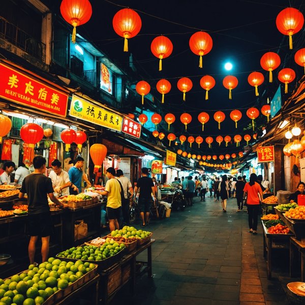 Comment découvrir les marchés nocturnes au Vietnam sans guide?